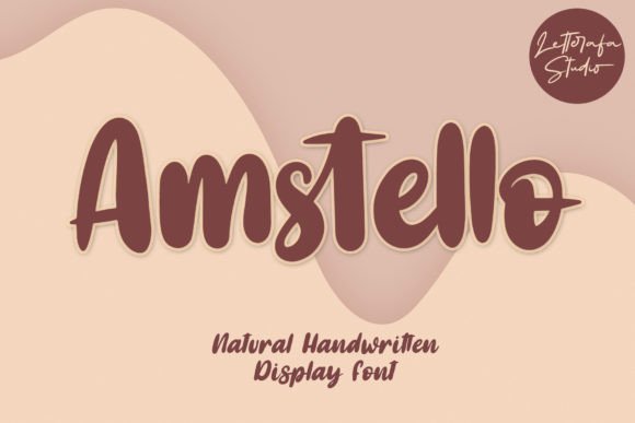 Amstello: A Cute Handwritten Font for Editorial Design and Digital Publishing