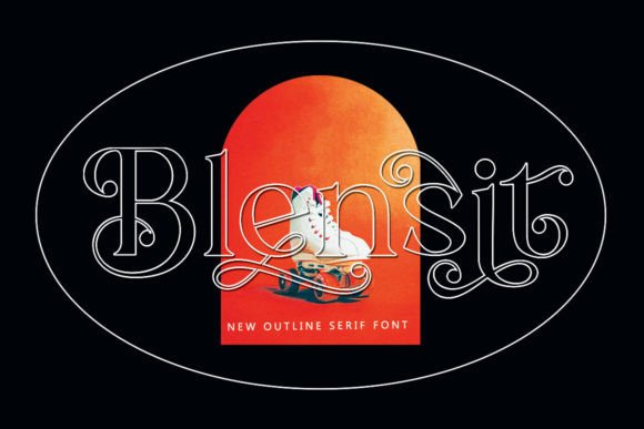 Blensit: A Luxurious Serif Font for Handmade Branding and Product Design