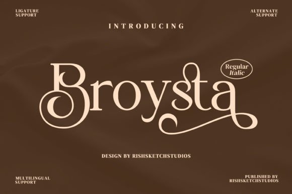 Borysta: A Refined Serif Font for Editorial Design and Digital Publishing