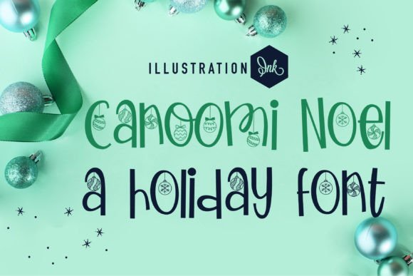Canoomi Noel: A Handcrafted Christmas Font for Business Branding