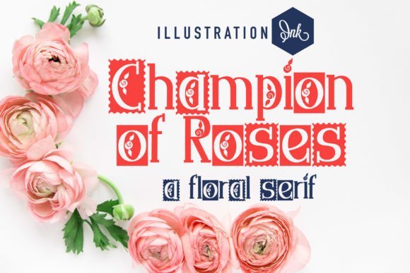 Champion of Roses: A Decorative Serif Font for Editorial Design and Digital Publishing