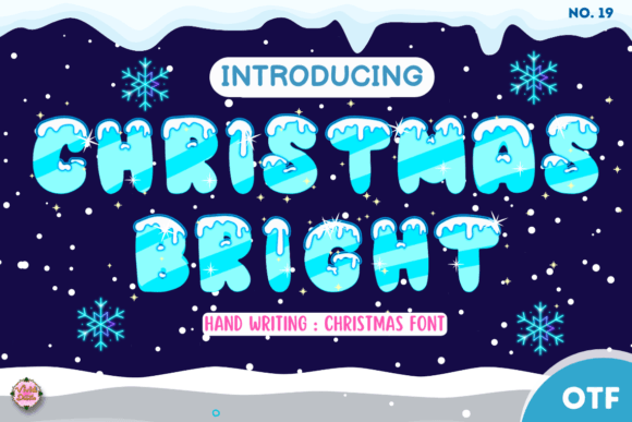 Christmas Bright 19: A Festive Decorative Font for Holiday Designs