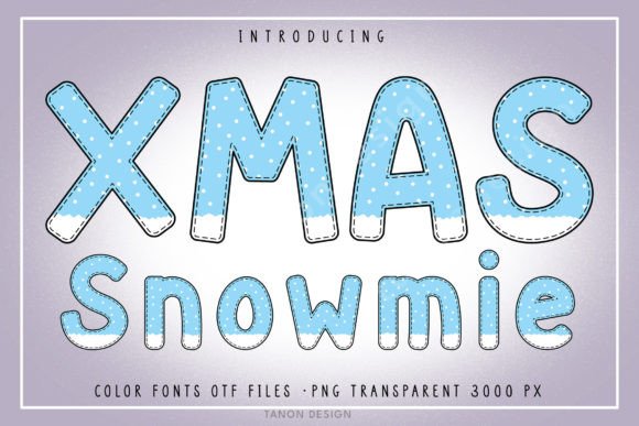 Christmas Snowmie: A Festive Color Font for Business Branding