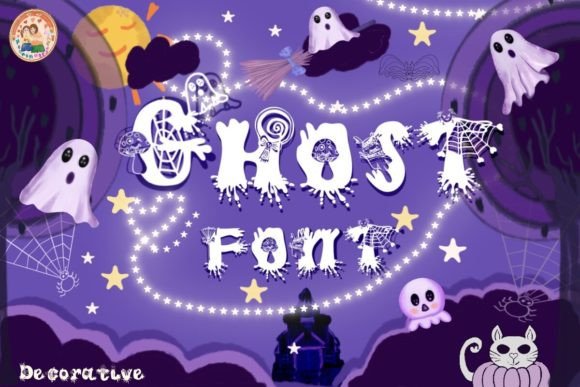 Ghost Fonts: A Cute Halloween Typeface for Crafty Projects