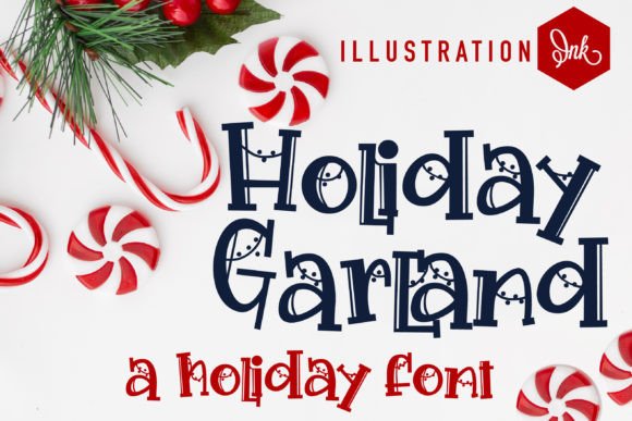 Holiday Garland Font: Festive Serif for Digital Branding