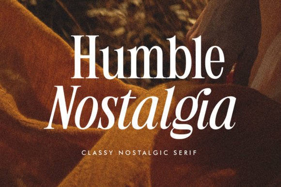 Humble Nostalgia: A Serif Font for Elegant Web Design