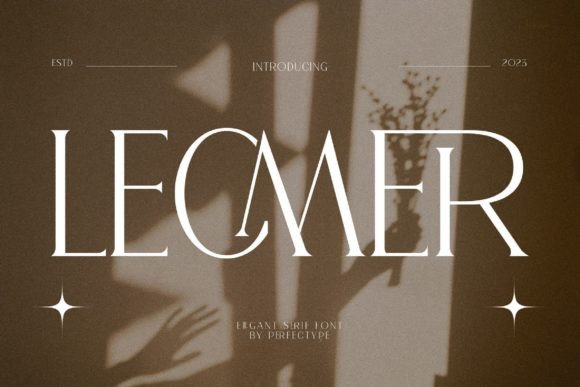 Lecmer: A Classy Serif Font for Elegant Branding and Logo Designs