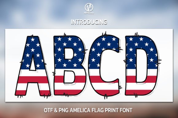 Love Amelica: A Patriotic Color Font That Brings Handmade Designs to Life