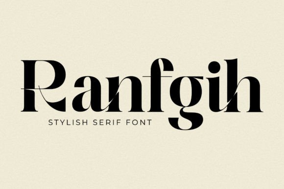 Ranfgih: A Modern Serif Font for Elegant Campaign Typography