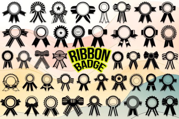 Ribbon Badge Font: Elevate Your Craft Designs with Charming Ribbon Badges