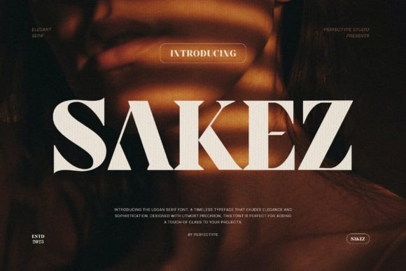 Sakez Font: Elegant Serif for Branding & Logo Design