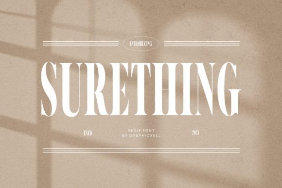 Surething: A Classy Serif Font for Modern Web Design Projects