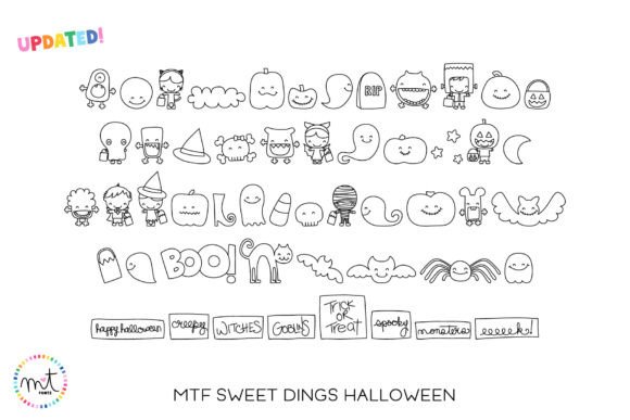 Sweet Dings Halloween: A Jolly Dingbats Font for Crafty Makers and Seasonal Sellers