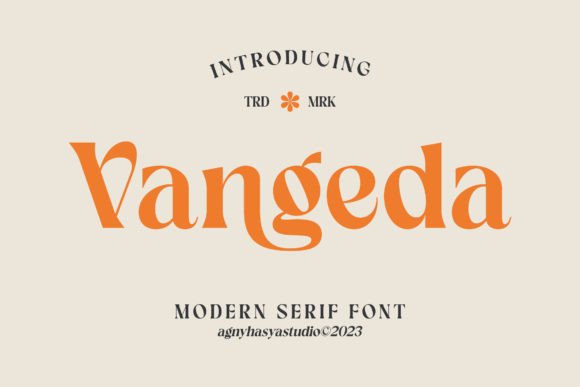 Vangeda: A Modern Serif Font for Elegant Branding
