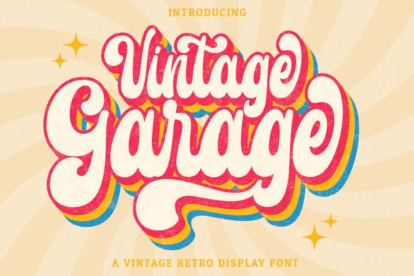 Vintage Garage: A Retro Handwritten Font for Crafty Makers and Printables